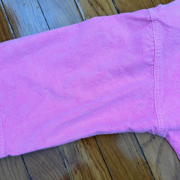 APIECE APART Hot Pink Patchwork Cotton Canvas Open Cardigan Jacket Size M / L - Picture 7 of 15